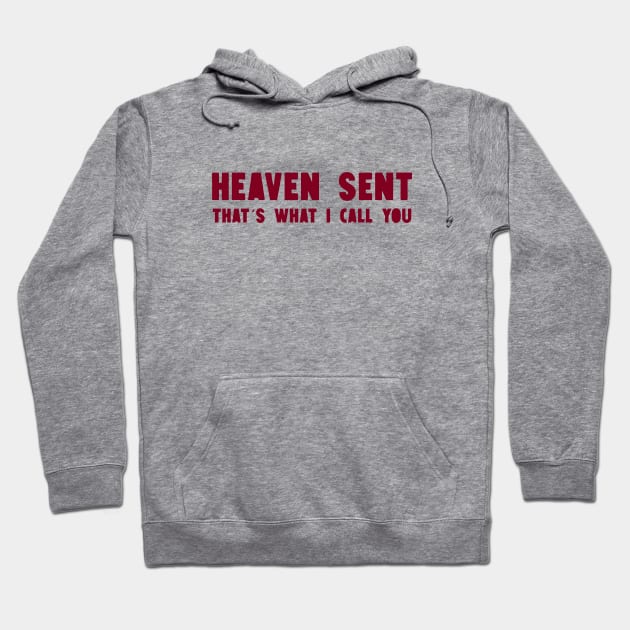 Heaven Sent, burgundy Hoodie by Perezzzoso